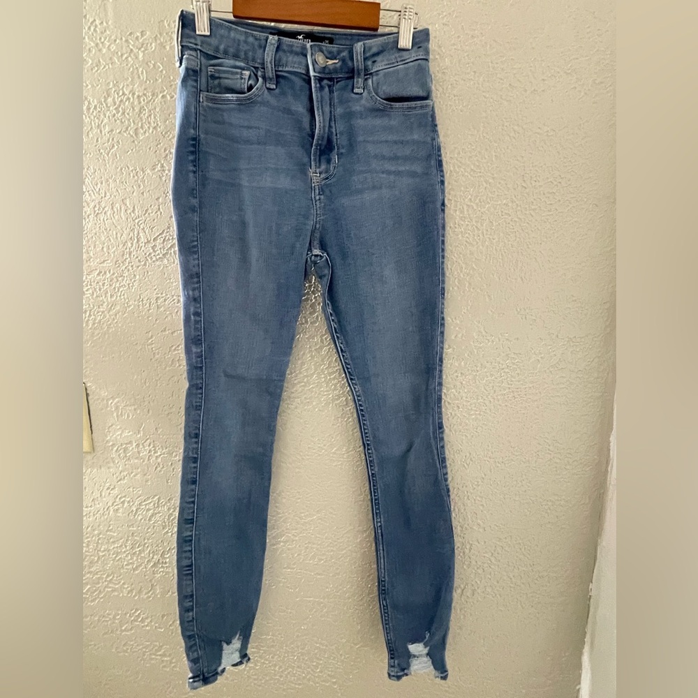 Hollister Denim Blue Super Skinny Jeans‎ Size 1